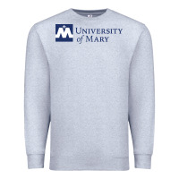 Heather Grey University of Mary, Apparel Premium Sweatshirt - linhVisuals