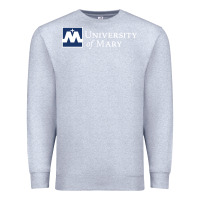 Heather Grey University of Mary, Apparel Premium Sweatshirt - linhVisuals
