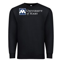 Black University of Mary, Apparel Premium Sweatshirt - linhVisuals