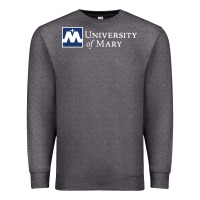 Charcoal Heather University of Mary, Apparel Premium Sweatshirt - linhVisuals