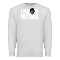 Dove Grey i know nothing Premium Sweatshirt - linhVisuals