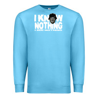 Ocean Blue i know nothing Premium Sweatshirt - linhVisuals
