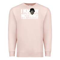 Pale Pink i know nothing Premium Sweatshirt - linhVisuals