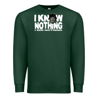 Sports Green i know nothing Premium Sweatshirt - linhVisuals