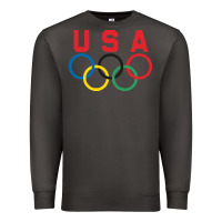 Smoke OLYMPIC RINGS Premium Sweatshirt - linhVisuals