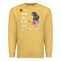 Antique Gold funny be a green cheek conure parrot bird mom mother sweatshirt Premium Sweatshirt - linhVisuals