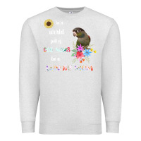 Oatmeal Heather funny be a green cheek conure parrot bird mom mother sweatshirt Premium Sweatshirt - linhVisuals