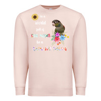Pale Pink funny be a green cheek conure parrot bird mom mother sweatshirt Premium Sweatshirt - linhVisuals