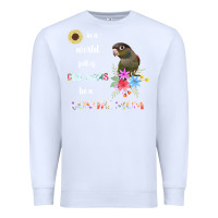 White funny be a green cheek conure parrot bird mom mother sweatshirt Premium Sweatshirt - linhVisuals