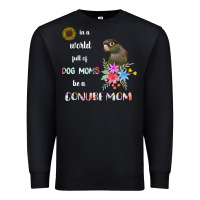 Black funny be a green cheek conure parrot bird mom mother sweatshirt Premium Sweatshirt - linhVisuals