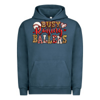 Pigment Midnight Navy busy raising ballers baseball Urban Hoodie - Jasminsmagicworld