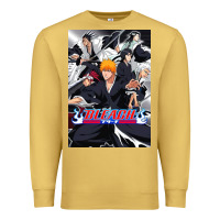 Antique Gold Bleachs Anime Premium Sweatshirt - linhVisuals