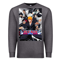 Charcoal Heather Bleachs Anime Premium Sweatshirt - linhVisuals
