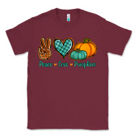 Burgundy peace love pumpkins Classic Tee - Jasminsmagicworld