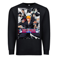 Black Bleachs Anime Premium Sweatshirt - linhVisuals