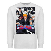 Oatmeal Heather Bleachs Anime Premium Sweatshirt - linhVisuals