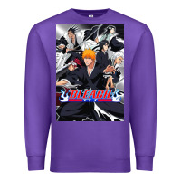 Purple Bleachs Anime Premium Sweatshirt - linhVisuals
