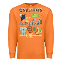 Carrot grandma of the wild one zoo mother birthday safari jungle long sleeve Premium Sweatshirt - linhVisuals