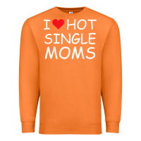 Carrot i love hot single moms tee red heart hot mother milf mommy t shirt Premium Sweatshirt - linhVisuals
