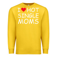 Lemon i love hot single moms tee red heart hot mother milf mommy t shirt Premium Sweatshirt - linhVisuals
