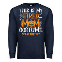 Halloween Mom Shirts Funny This Is My Tired Mom Costume T Shirt Premium Sweatshirt | Teevron