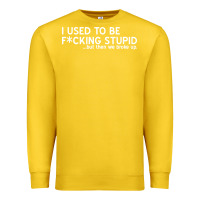 Lemon i used to be f cking stupid Premium Sweatshirt - linhVisuals