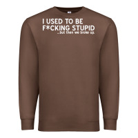 Chestnut i used to be f cking stupid Premium Sweatshirt - linhVisuals