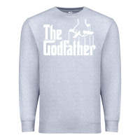 Heather Grey godfather Premium Sweatshirt - linhVisuals