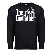 Black godfather Premium Sweatshirt - linhVisuals