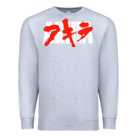 Heather Grey black akira Premium Sweatshirt - linhVisuals