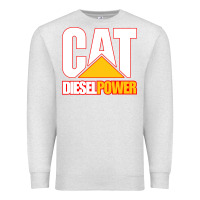 Oatmeal Heather cat diesel power Premium Sweatshirt - linhVisuals