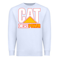 White cat diesel power Premium Sweatshirt - linhVisuals