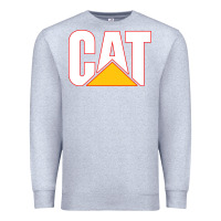 Heather Grey cat Premium Sweatshirt - linhVisuals