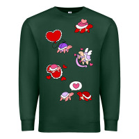 Sports Green valentines day turtles Premium Sweatshirt - linhVisuals