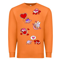 Carrot valentines day turtles Premium Sweatshirt - linhVisuals