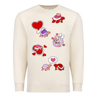 Sandshell valentines day turtles Premium Sweatshirt - linhVisuals