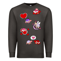 Smoke valentines day turtles Premium Sweatshirt - linhVisuals