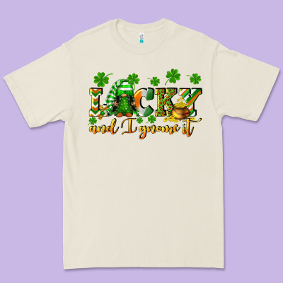 Lucky And I Gnome It St. Patrick's Day Premium Tee Designed By Cowgirlartshop