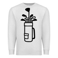 Oatmeal Heather Golf Club 003 Premium Sweatshirt - linhVisuals