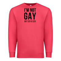 Cardinal i'm not gay but $20 is $20 (white) Premium Sweatshirt - linhVisuals