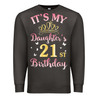 Smoke it's my daughter's 21st birthday happy to her mommy daddy t shirt Premium Sweatshirt - linhVisuals