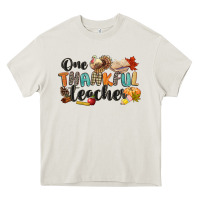 Cream one thankful teacher Heavy Core Tee - CowGirlArtShop