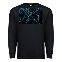 Black network background Premium Sweatshirt - linhVisuals