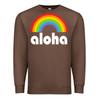 Chestnut Aloha Rainbow Hawaii 808 Island Hawaiian Premium Sweatshirt - linhVisuals