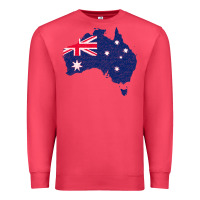 Cardinal Australia Map Flag Drawing Line Art Premium Sweatshirt - linhVisuals