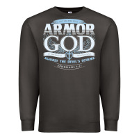 Smoke armor of god bible verse scripture Premium Sweatshirt - linhVisuals