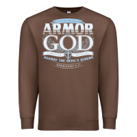 Chestnut armor of god bible verse scripture Premium Sweatshirt - linhVisuals