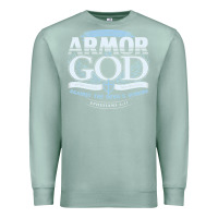 Seafoam armor of god bible verse scripture Premium Sweatshirt - linhVisuals
