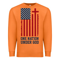 Carrot american flag one nation under god Premium Sweatshirt - linhVisuals