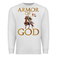 Oatmeal Heather armor of god ephesians bible verse Premium Sweatshirt - linhVisuals